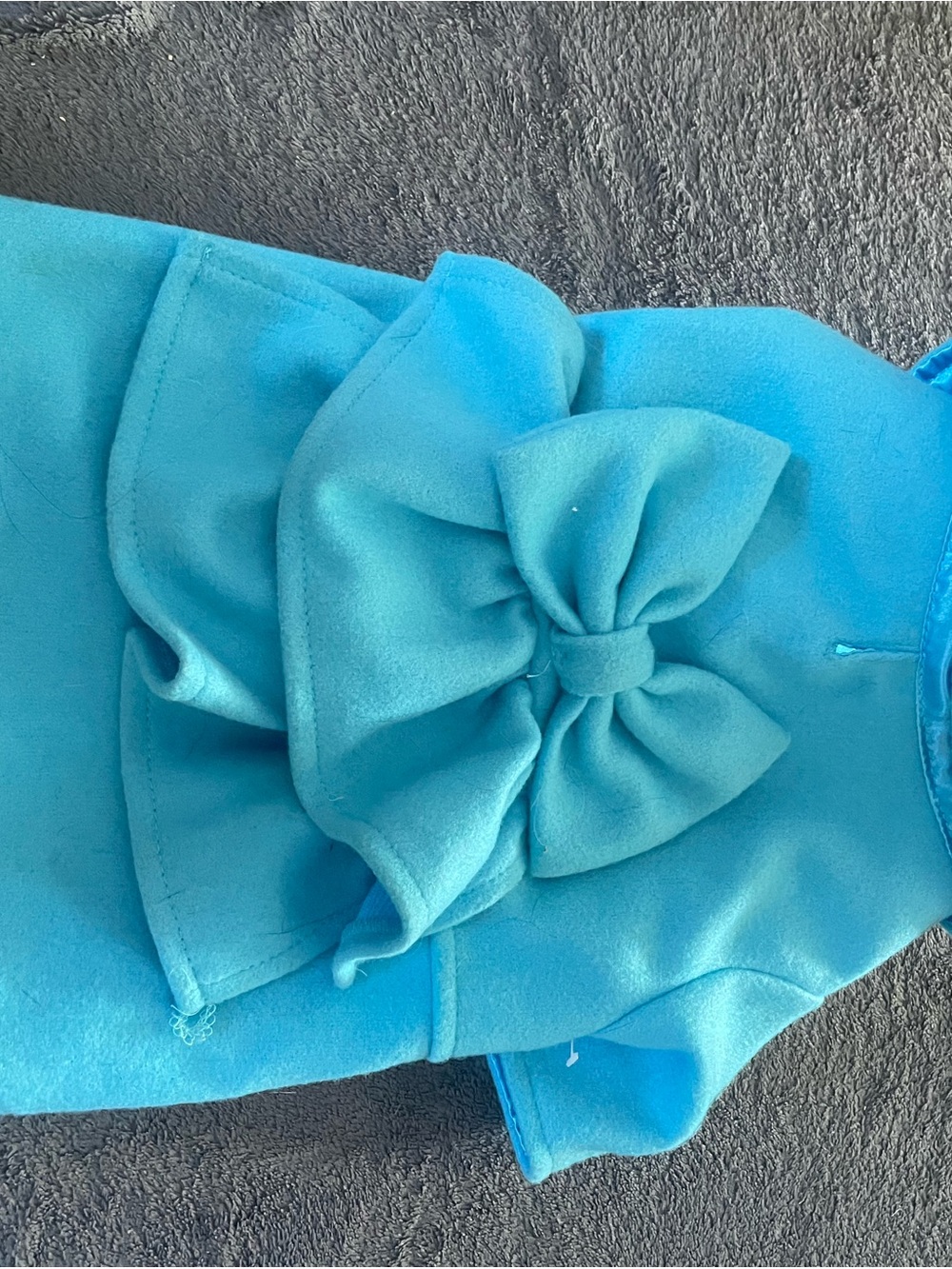 Blue Bow Dog Dress - Stylish Pet Apparel